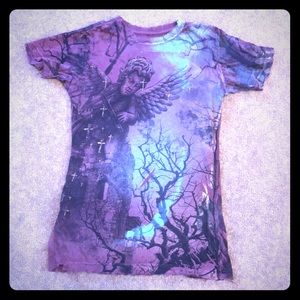 Sinful angel medium fitted t-shirt